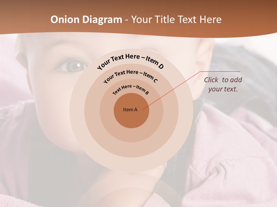 Isoliert Little Krabbelt PowerPoint Template