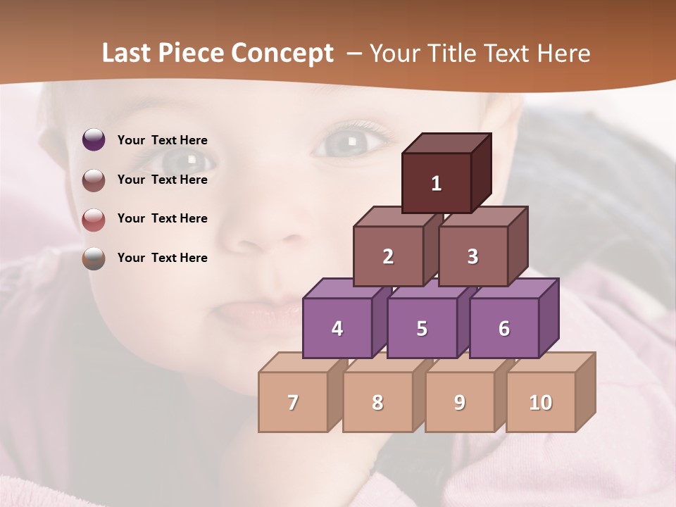 Isoliert Little Krabbelt PowerPoint Template