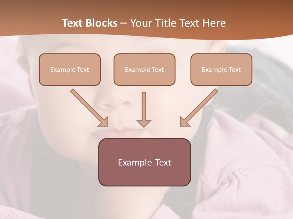 Isoliert Little Krabbelt PowerPoint Template