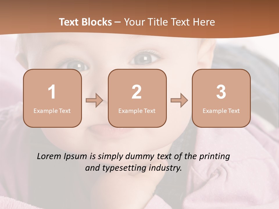 Isoliert Little Krabbelt PowerPoint Template