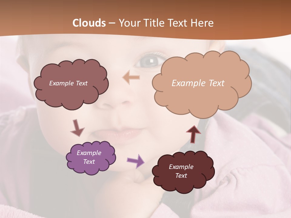 Isoliert Little Krabbelt PowerPoint Template