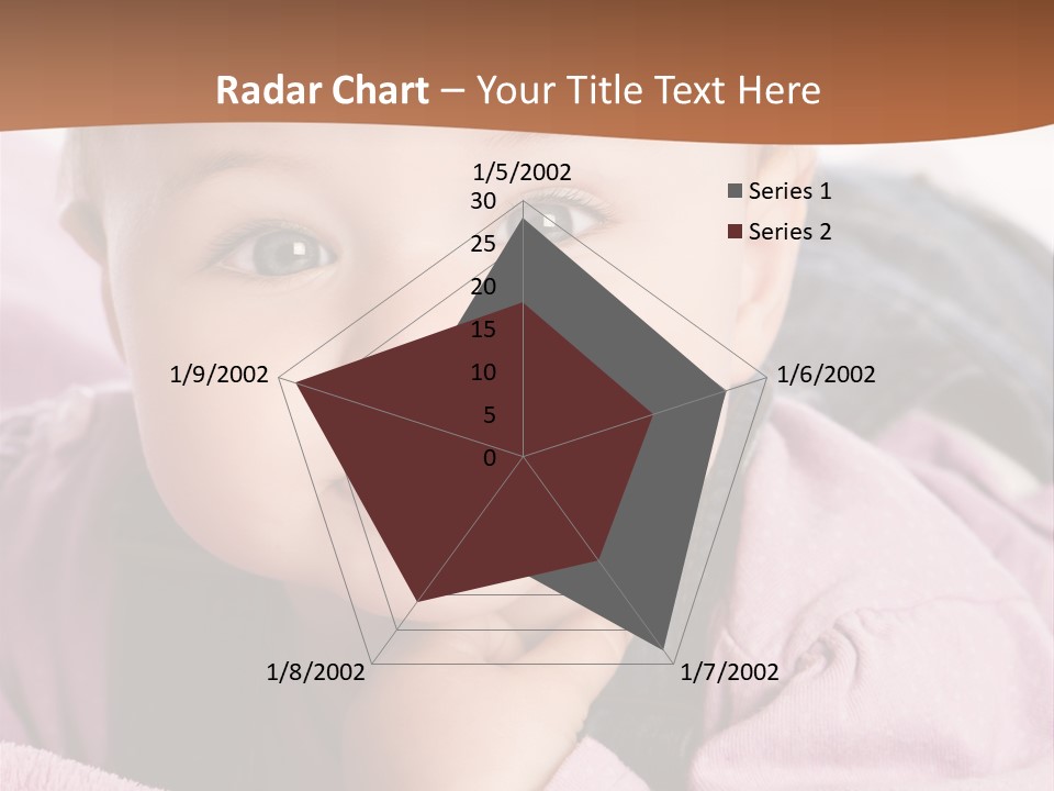 Isoliert Little Krabbelt PowerPoint Template