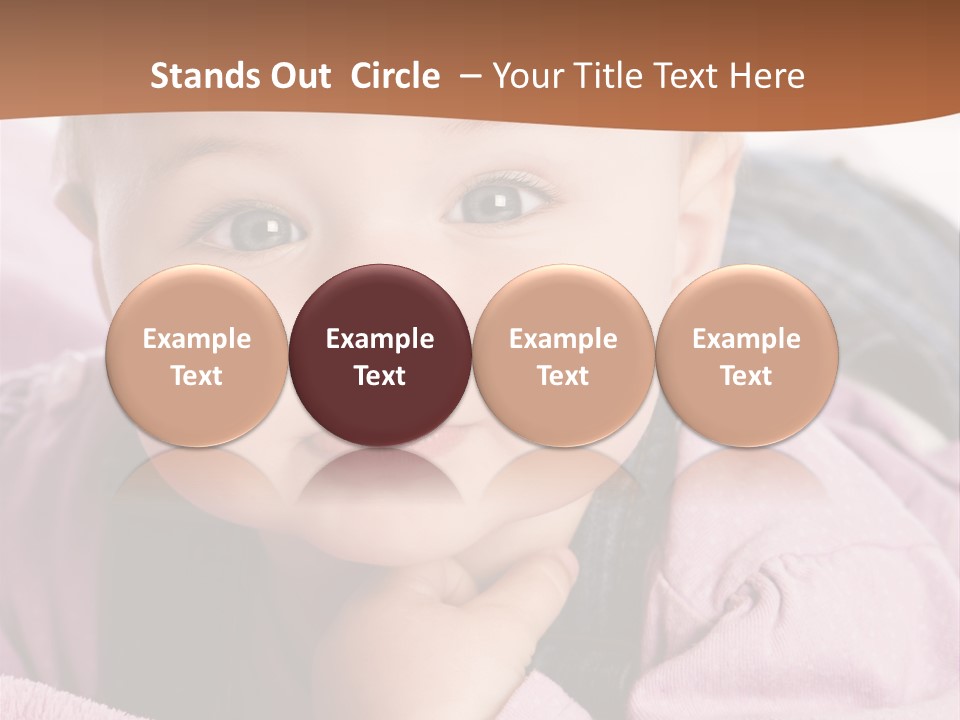Isoliert Little Krabbelt PowerPoint Template