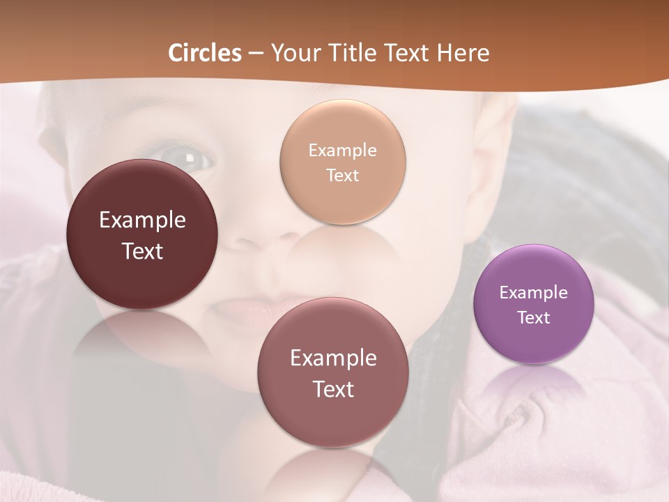 Isoliert Little Krabbelt PowerPoint Template