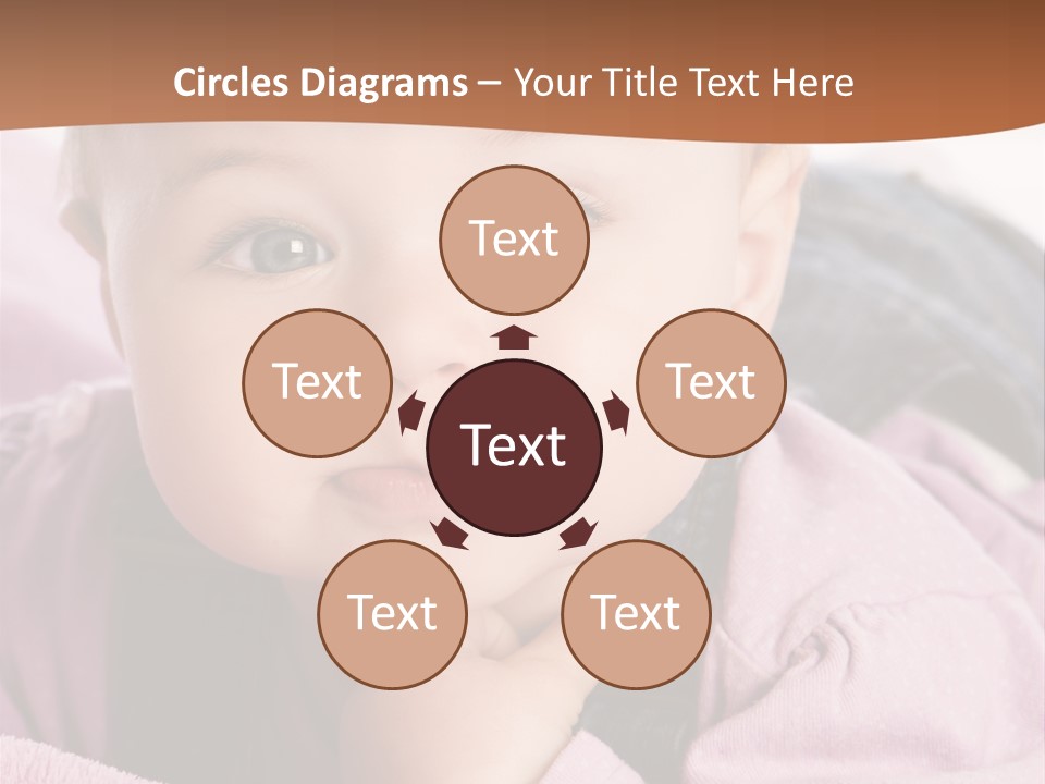 Isoliert Little Krabbelt PowerPoint Template