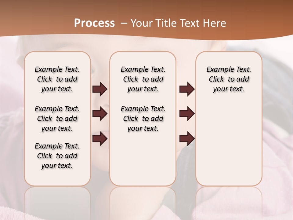 Isoliert Little Krabbelt PowerPoint Template