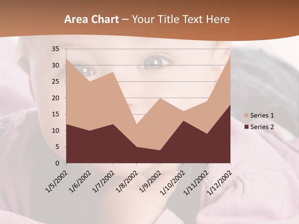 Isoliert Little Krabbelt PowerPoint Template