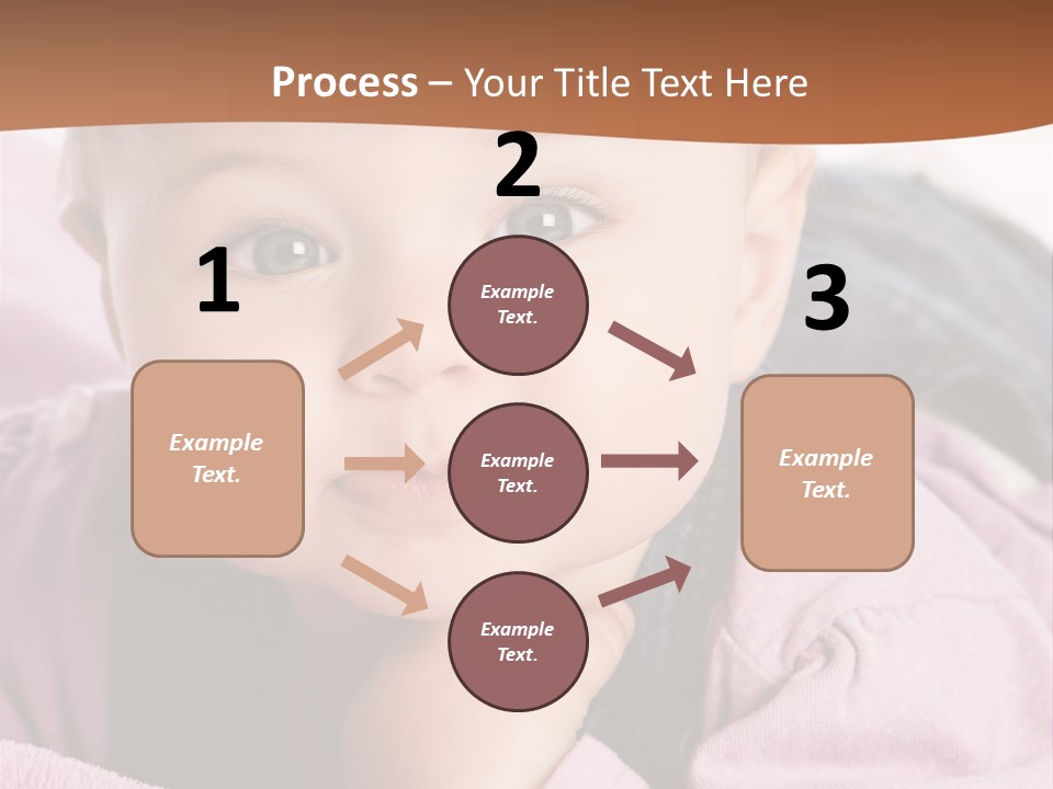 Isoliert Little Krabbelt PowerPoint Template