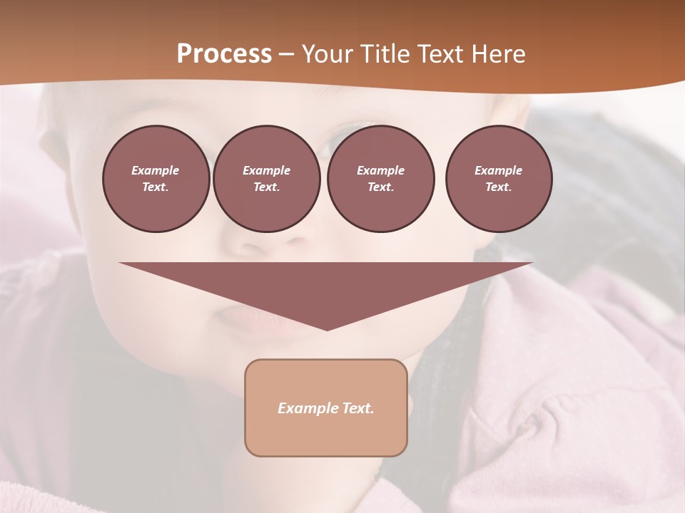 Isoliert Little Krabbelt PowerPoint Template