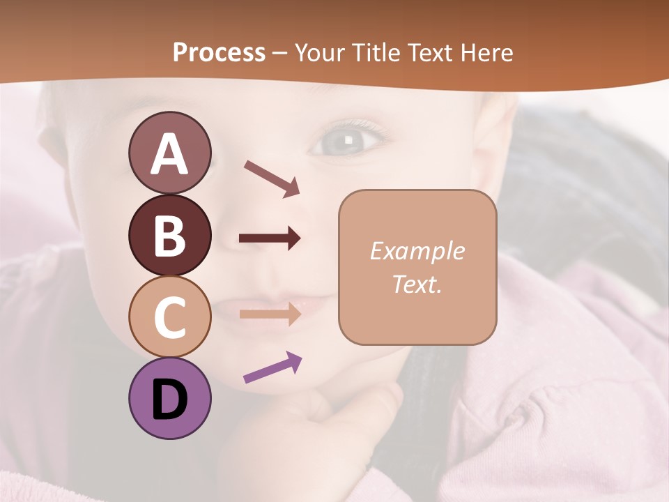 Isoliert Little Krabbelt PowerPoint Template