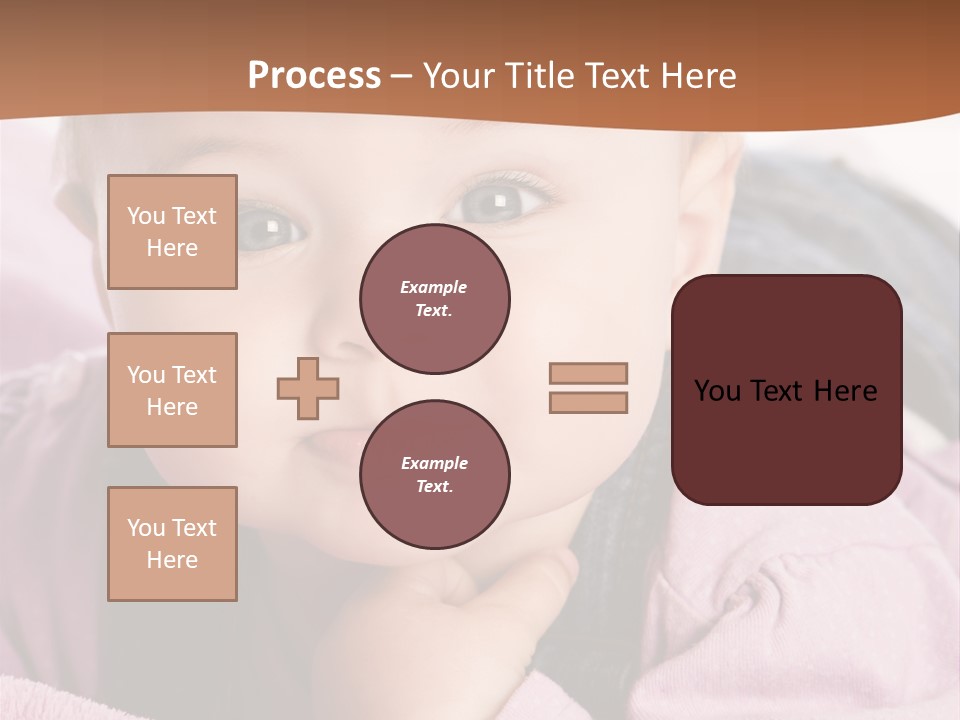Isoliert Little Krabbelt PowerPoint Template