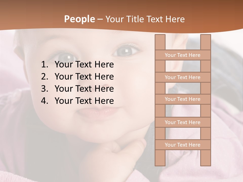 Isoliert Little Krabbelt PowerPoint Template
