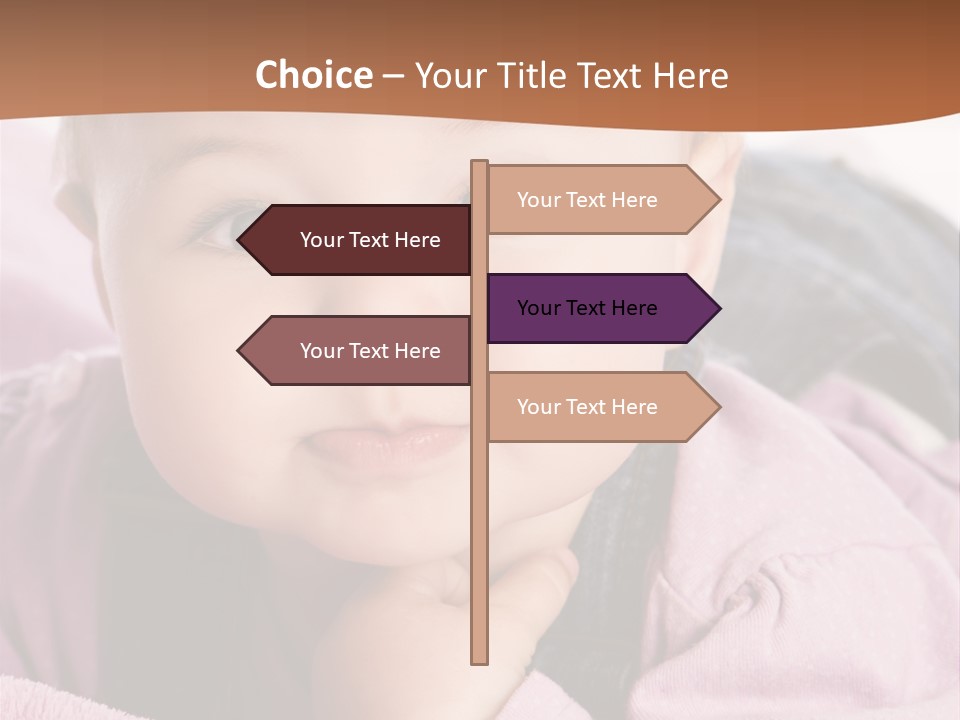 Isoliert Little Krabbelt PowerPoint Template