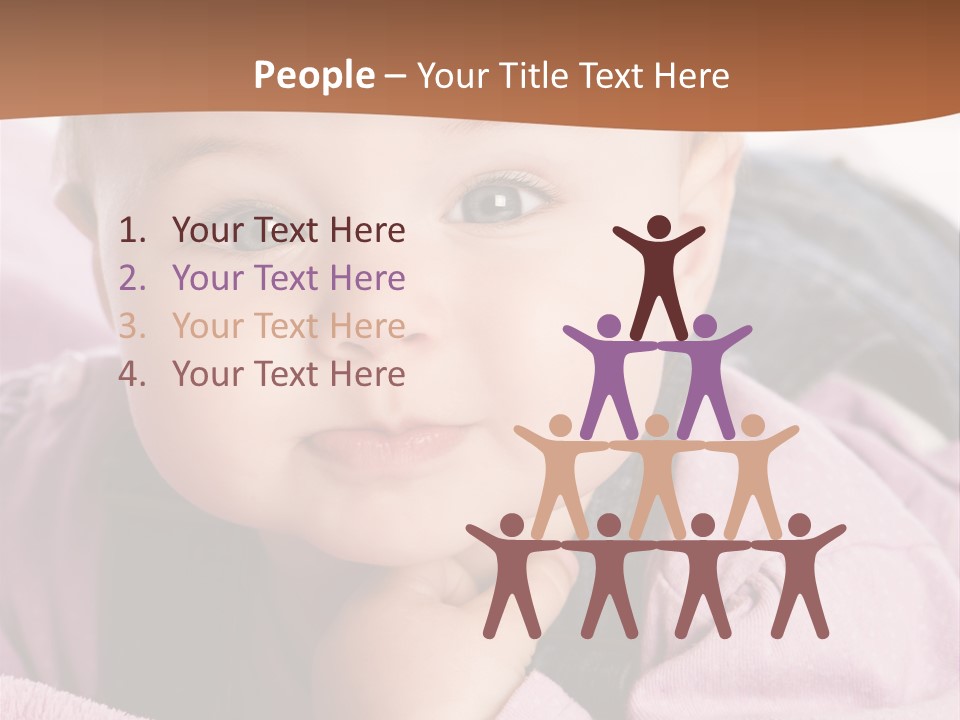 Isoliert Little Krabbelt PowerPoint Template