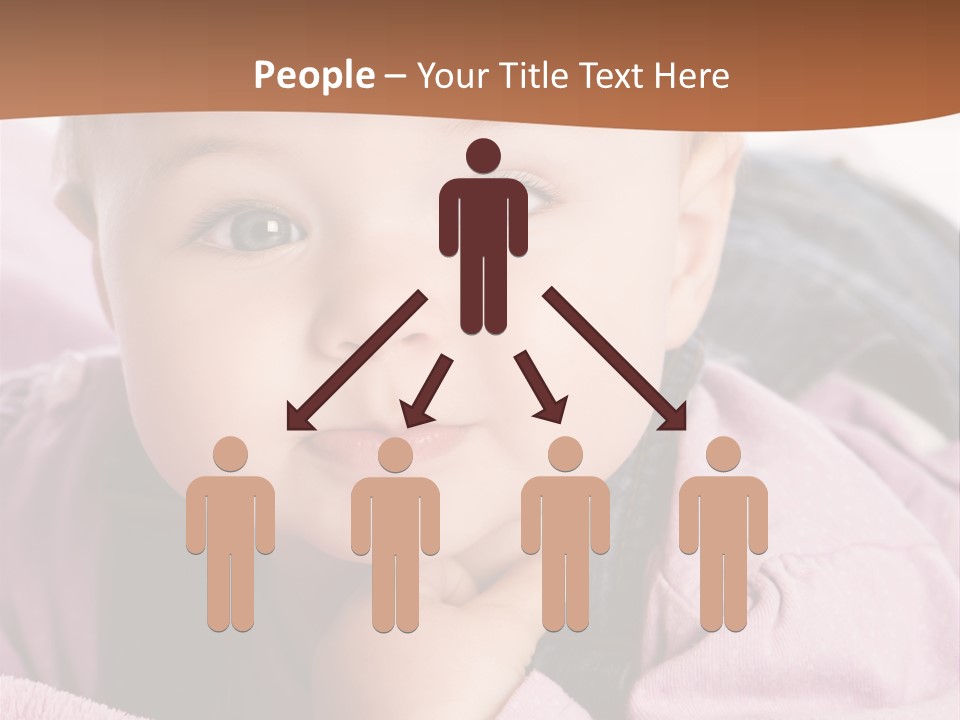 Isoliert Little Krabbelt PowerPoint Template