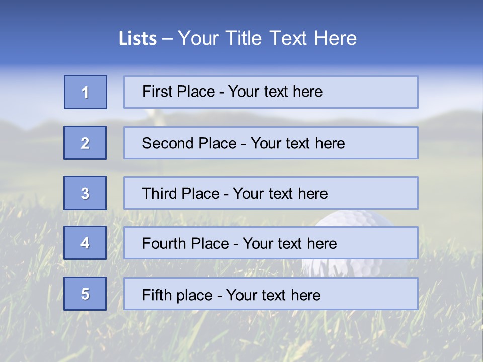 Course Grass Sport PowerPoint Template