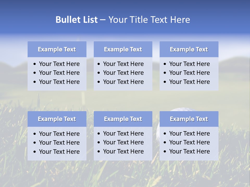 Course Grass Sport PowerPoint Template