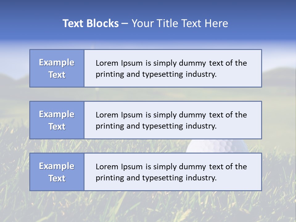 Course Grass Sport PowerPoint Template