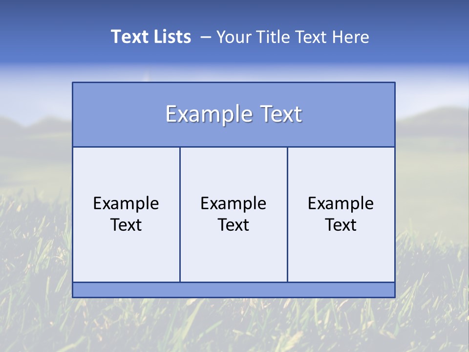 Course Grass Sport PowerPoint Template