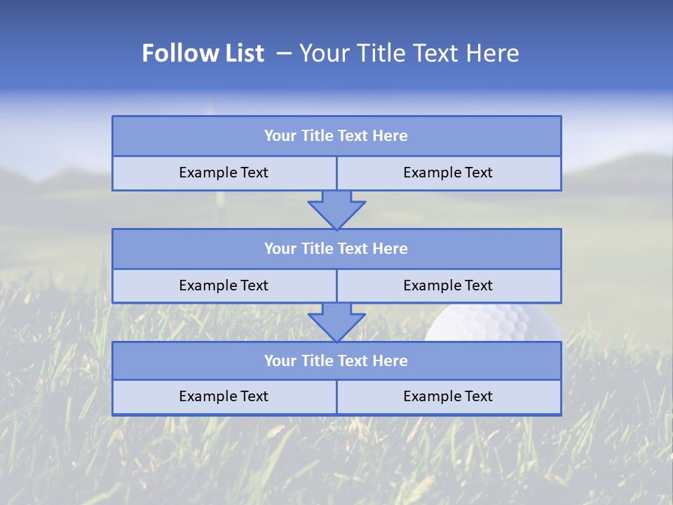 Course Grass Sport PowerPoint Template