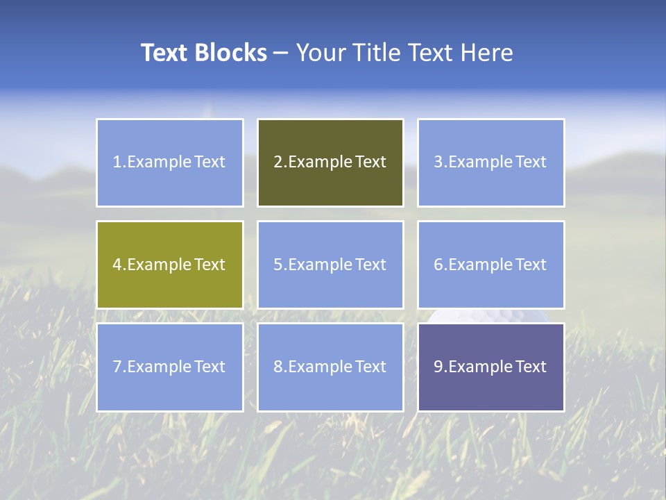 Course Grass Sport PowerPoint Template