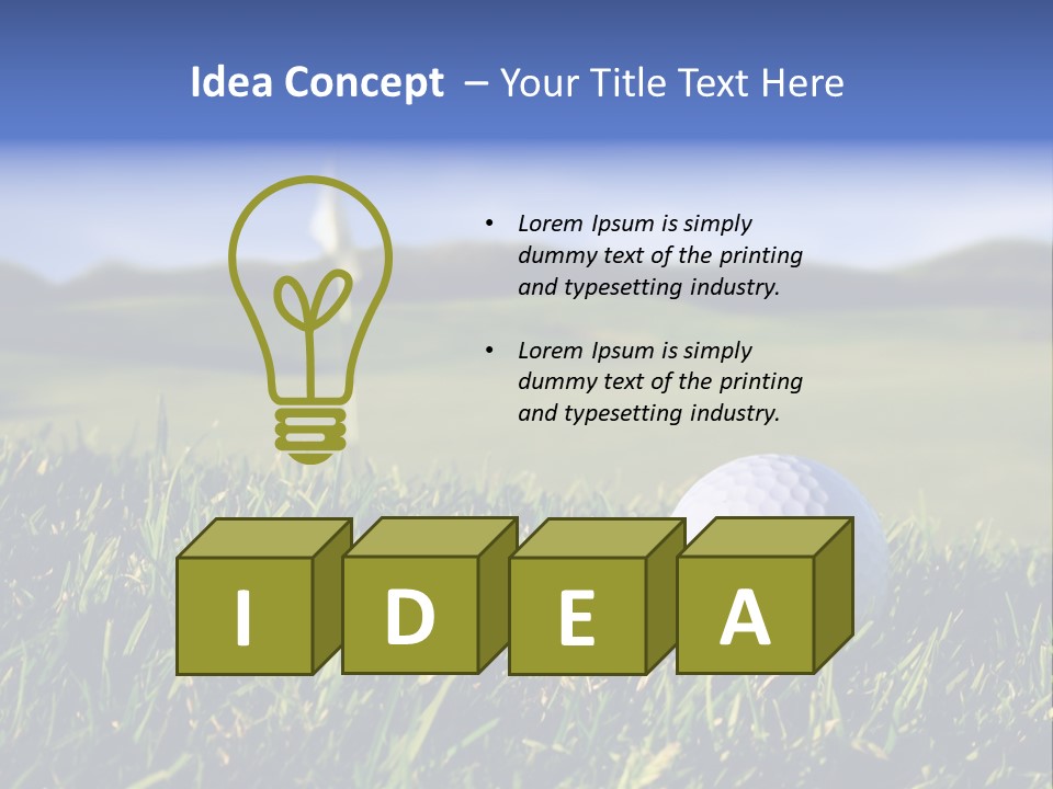 Course Grass Sport PowerPoint Template