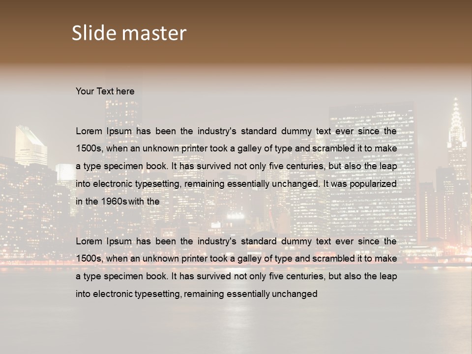 Elements Empire Lower PowerPoint Template