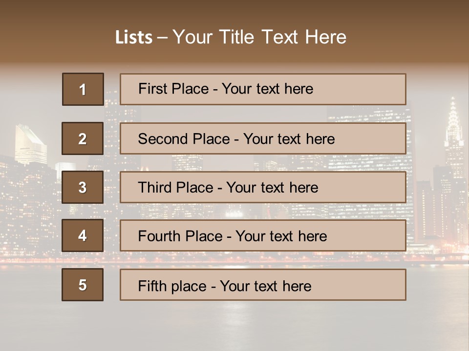 Elements Empire Lower PowerPoint Template