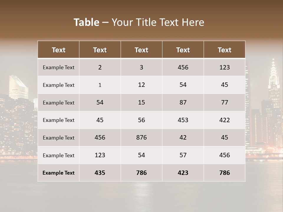 Elements Empire Lower PowerPoint Template