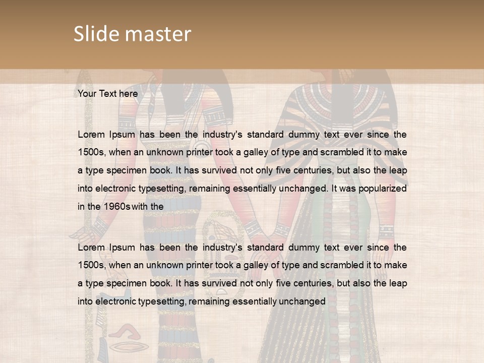 God Sign Talisman PowerPoint Template