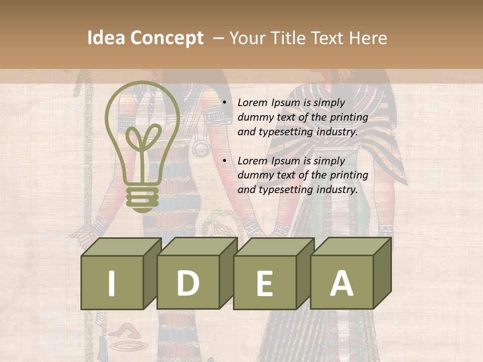 God Sign Talisman PowerPoint Template