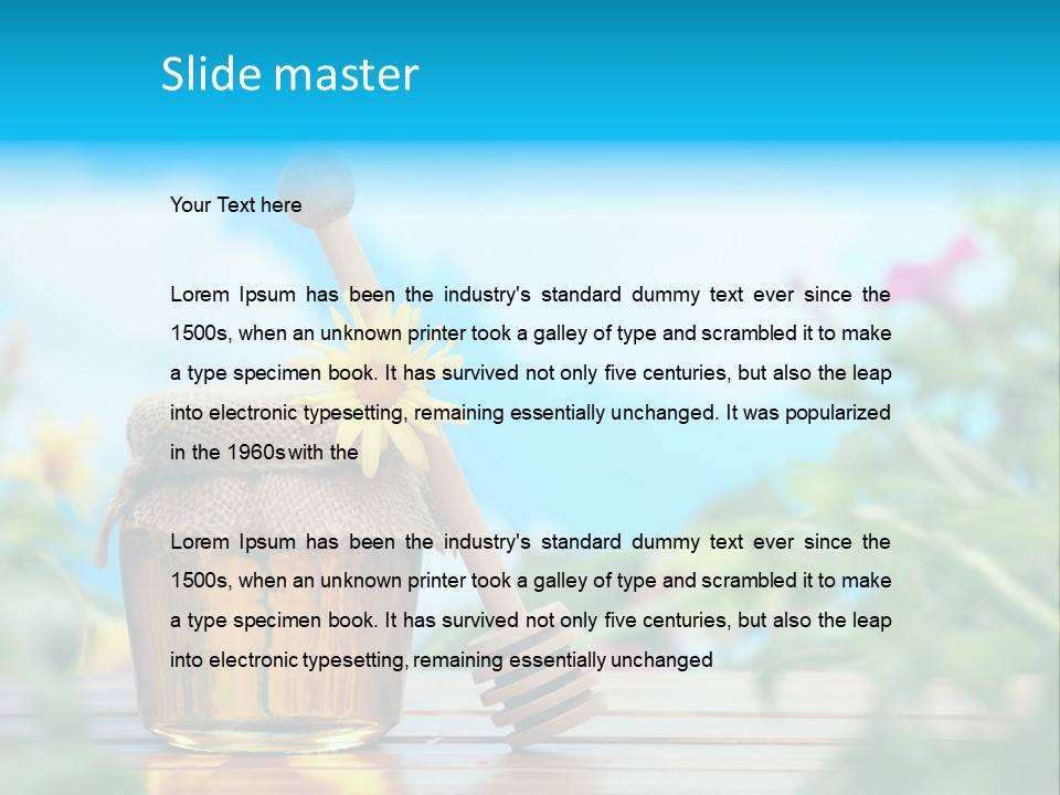 Orange Pollen Background PowerPoint Template