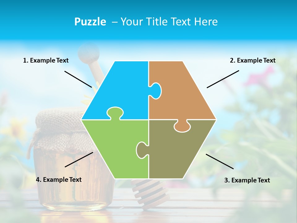 Orange Pollen Background PowerPoint Template