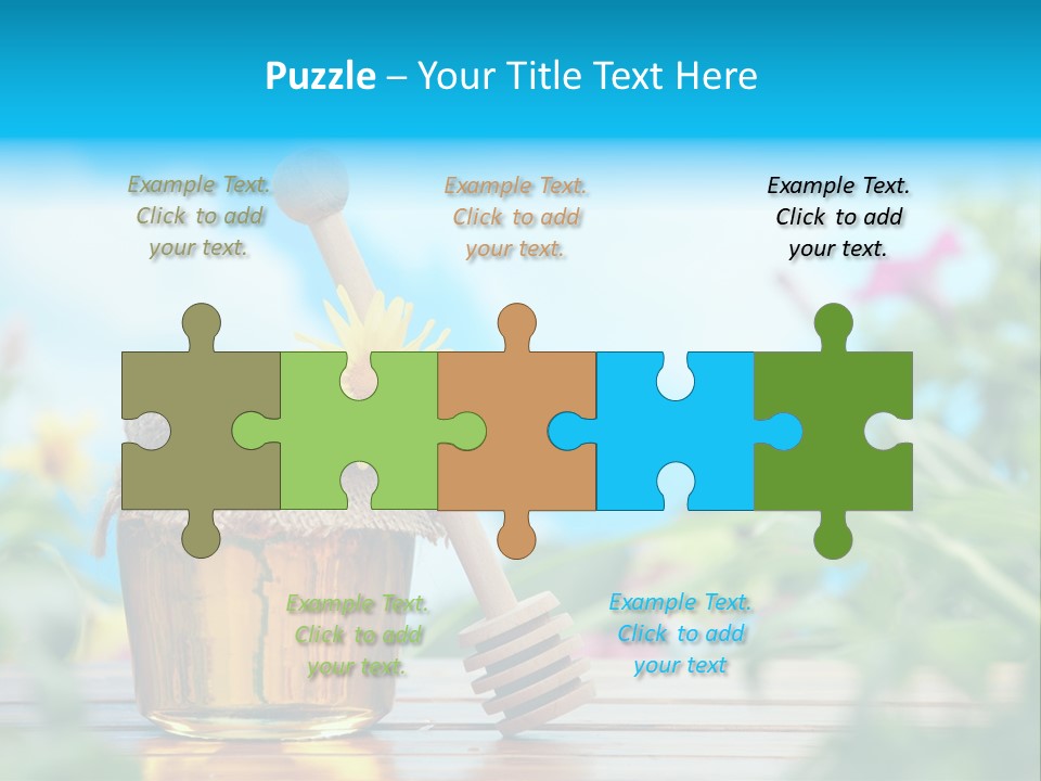 Orange Pollen Background PowerPoint Template