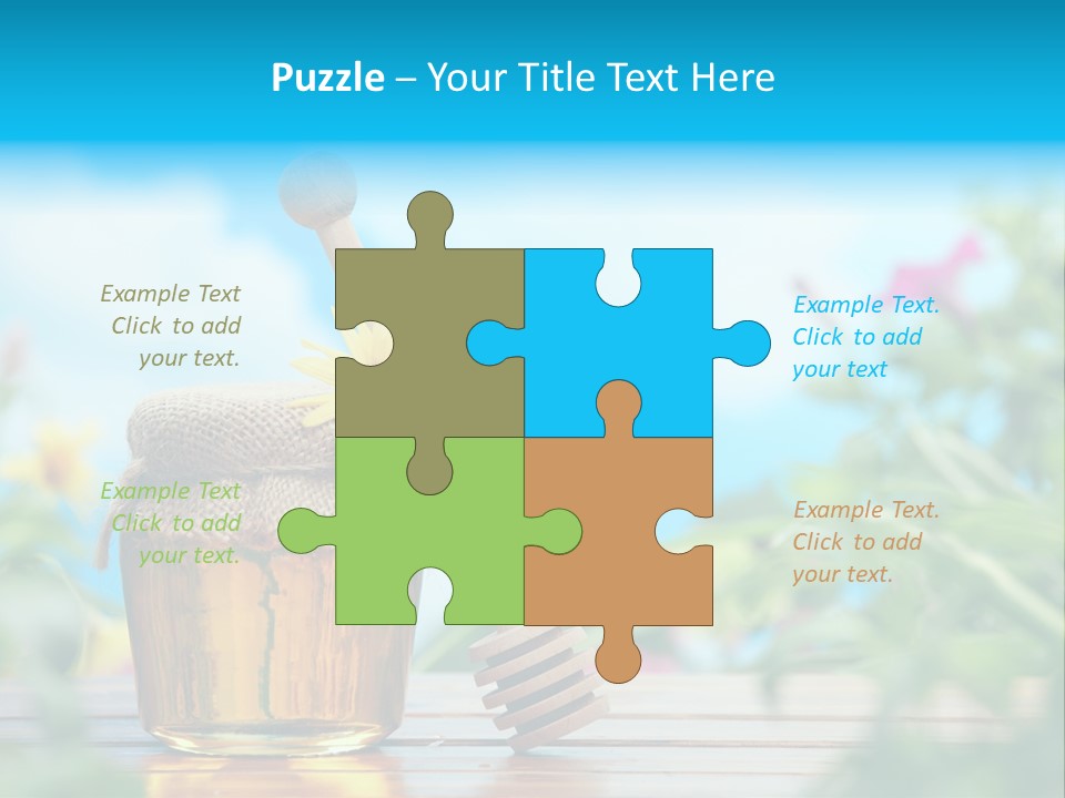 Orange Pollen Background PowerPoint Template