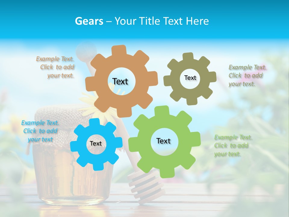 Orange Pollen Background PowerPoint Template