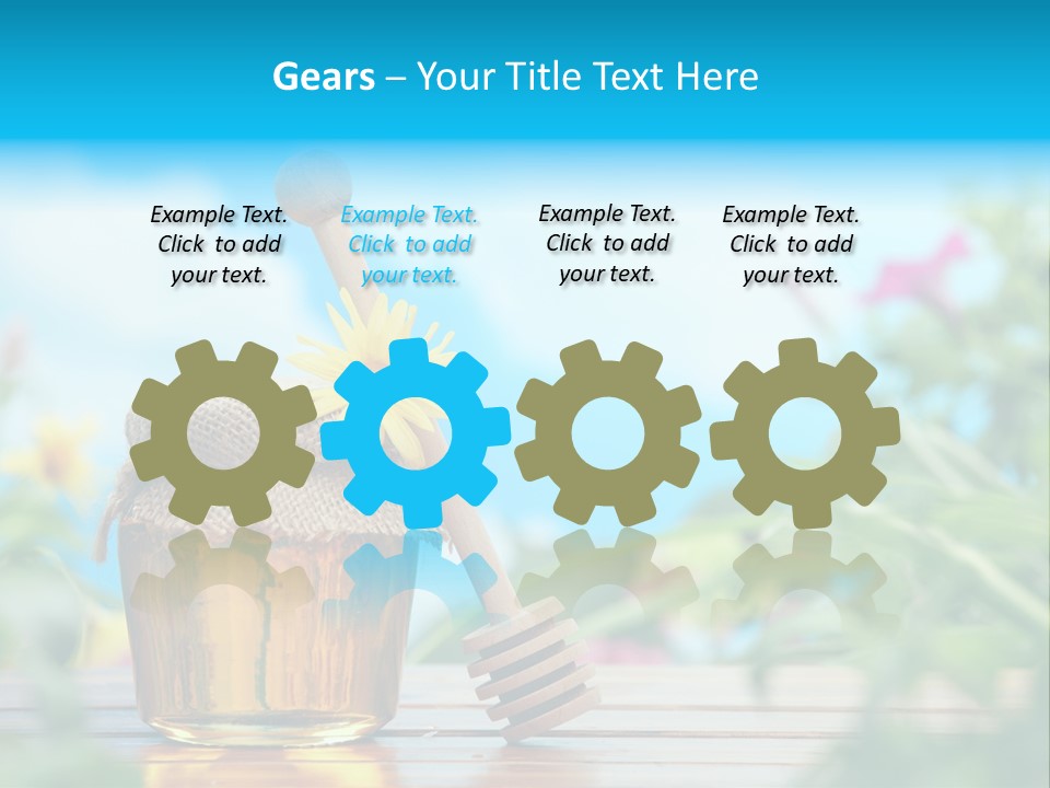 Orange Pollen Background PowerPoint Template