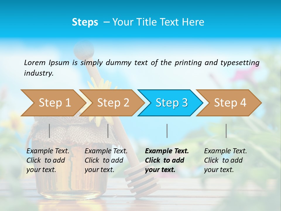 Orange Pollen Background PowerPoint Template
