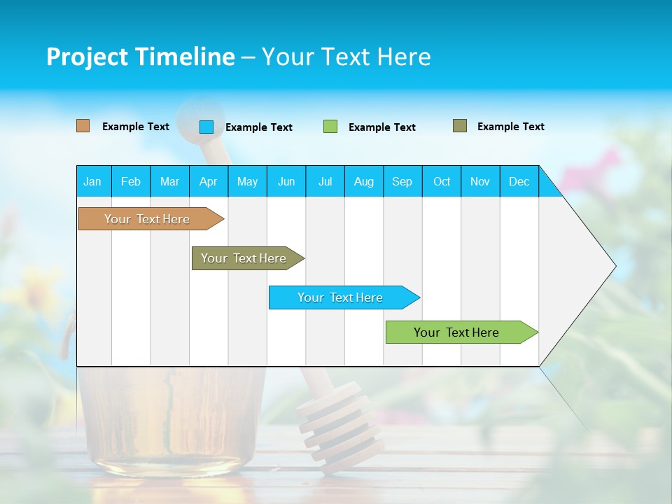 Orange Pollen Background PowerPoint Template