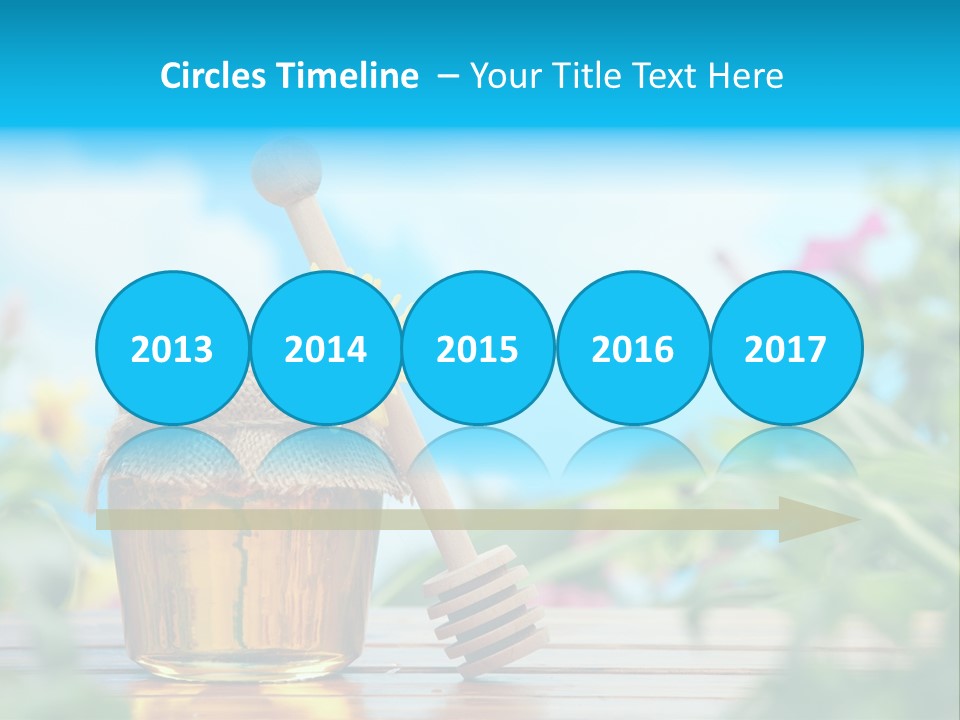 Orange Pollen Background PowerPoint Template