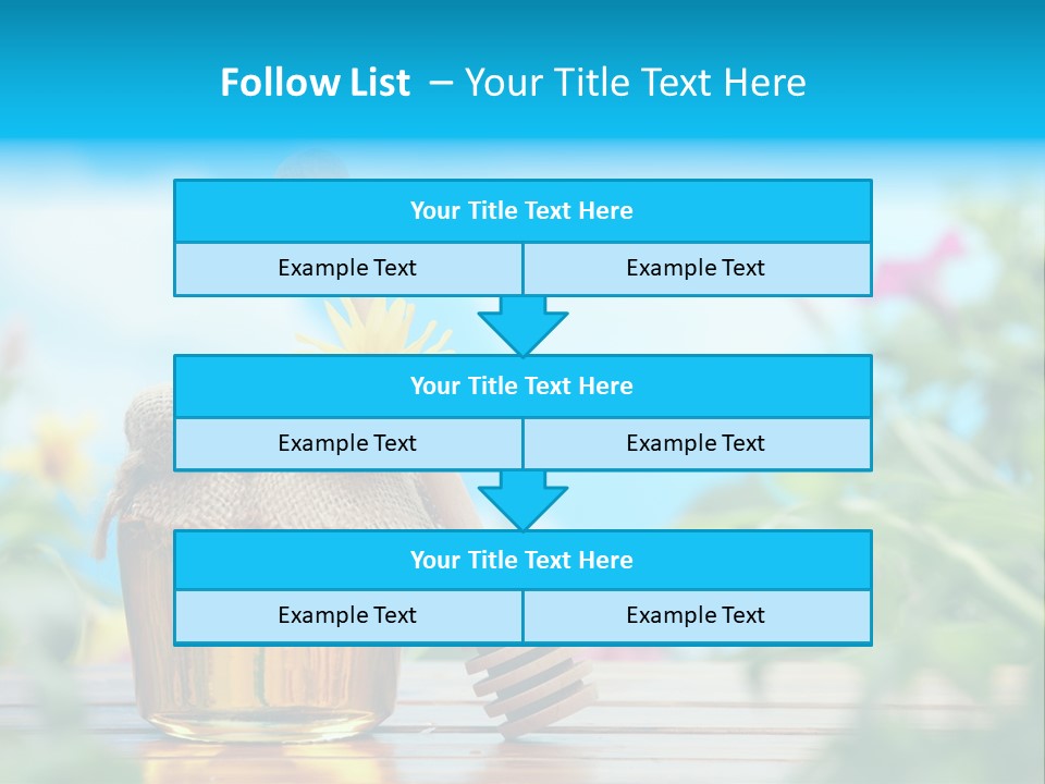 Orange Pollen Background PowerPoint Template