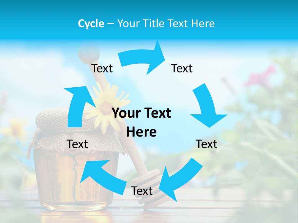 Orange Pollen Background PowerPoint Template