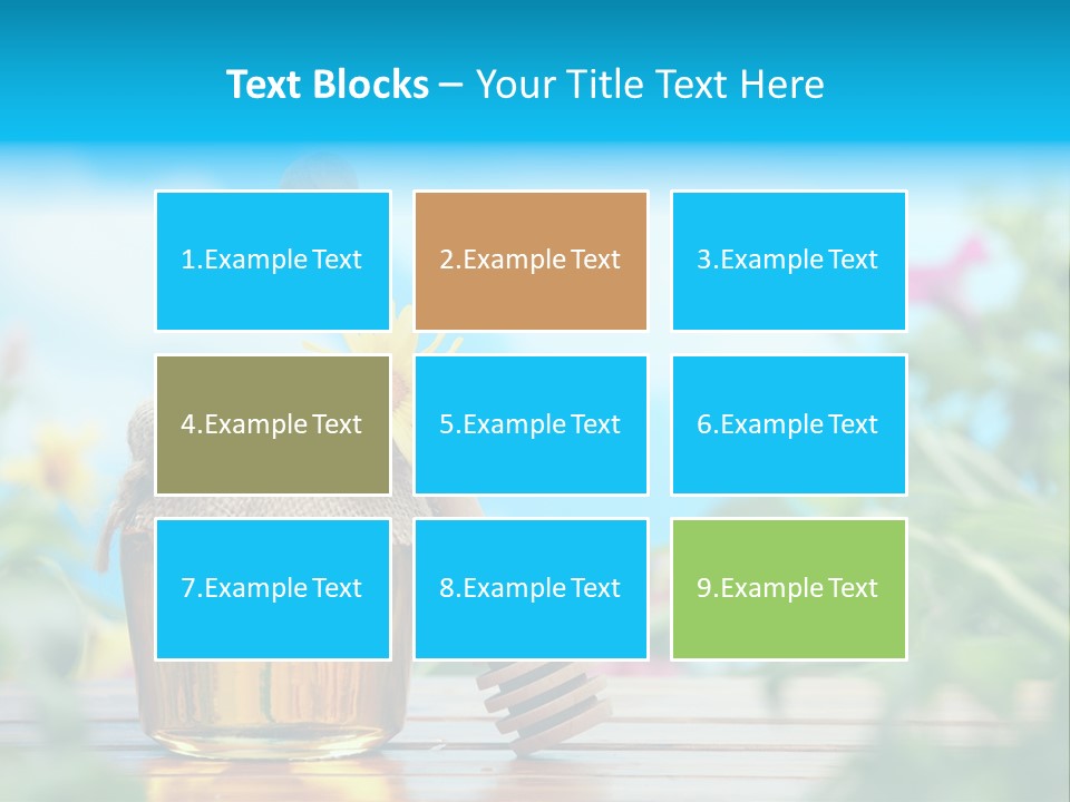 Orange Pollen Background PowerPoint Template