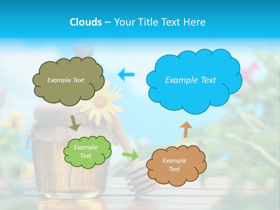 Orange Pollen Background PowerPoint Template