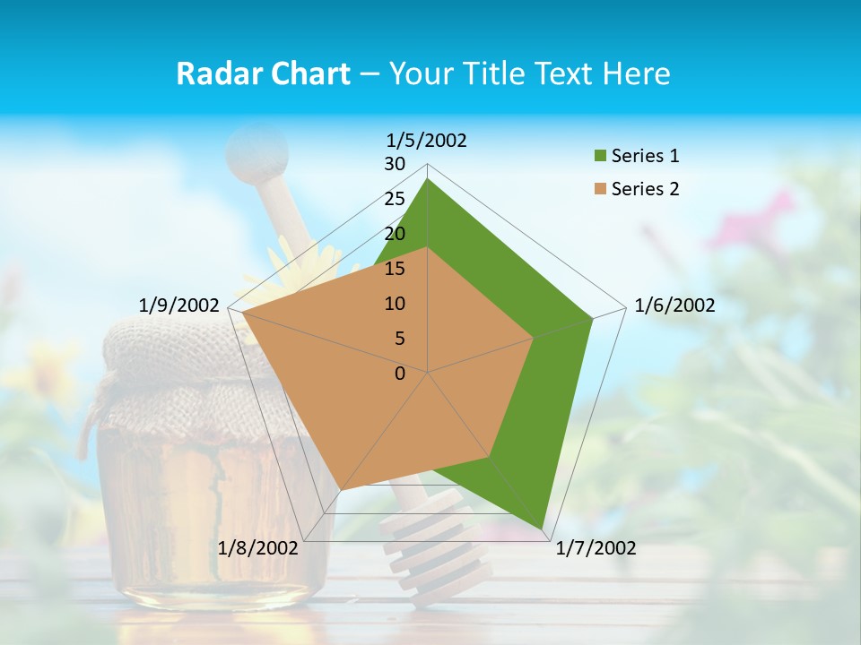 Orange Pollen Background PowerPoint Template