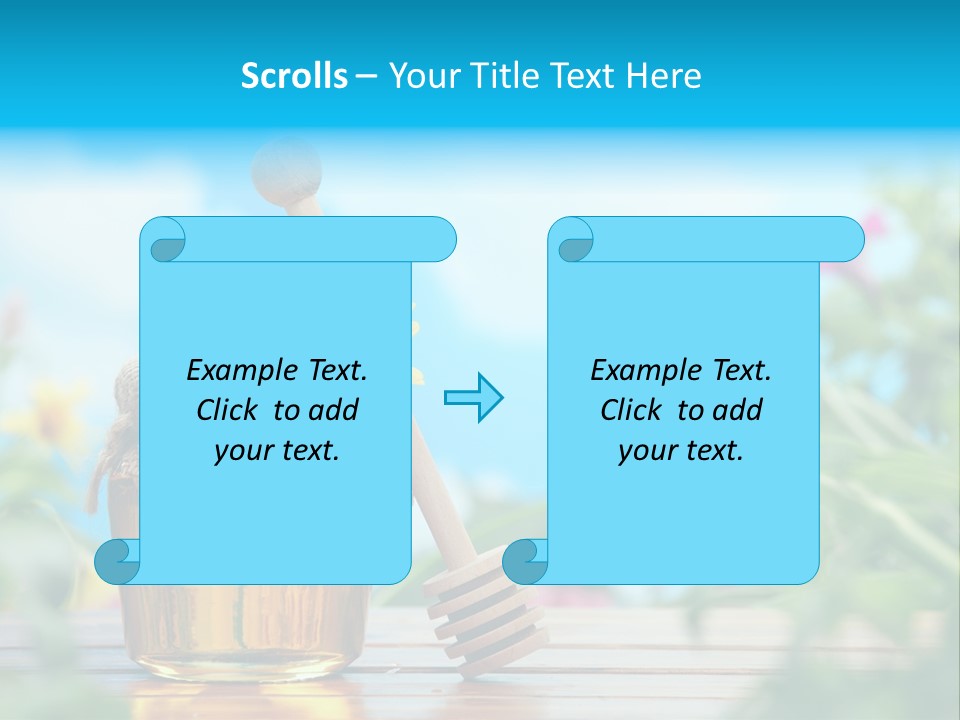 Orange Pollen Background PowerPoint Template