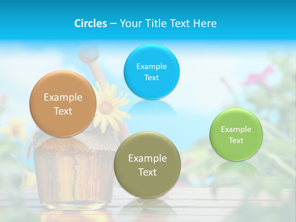 Orange Pollen Background PowerPoint Template