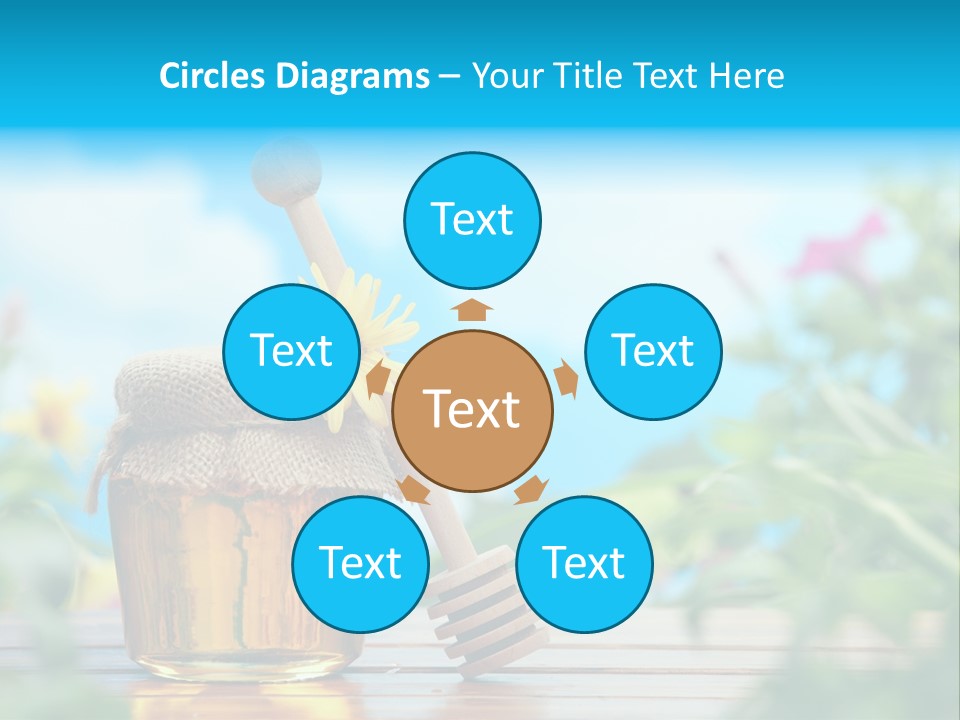 Orange Pollen Background PowerPoint Template