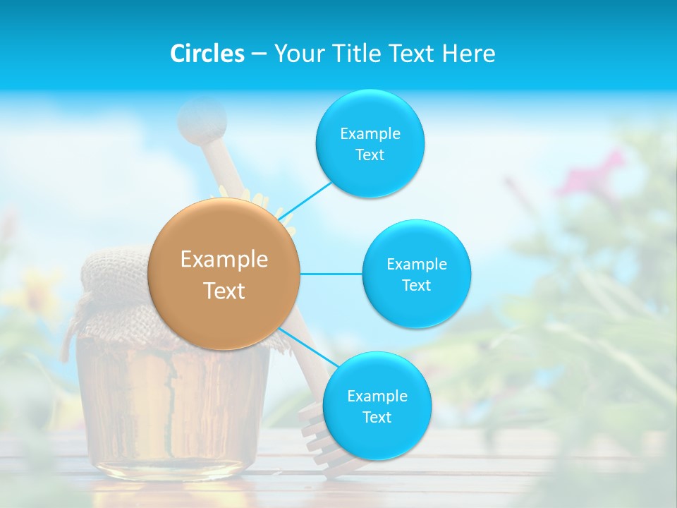 Orange Pollen Background PowerPoint Template