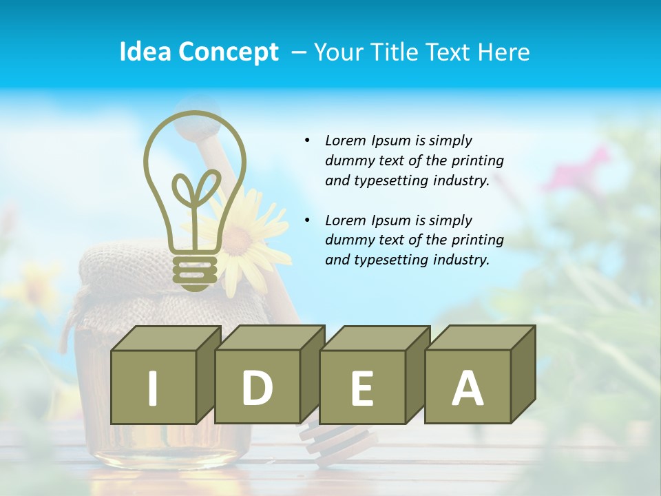 Orange Pollen Background PowerPoint Template